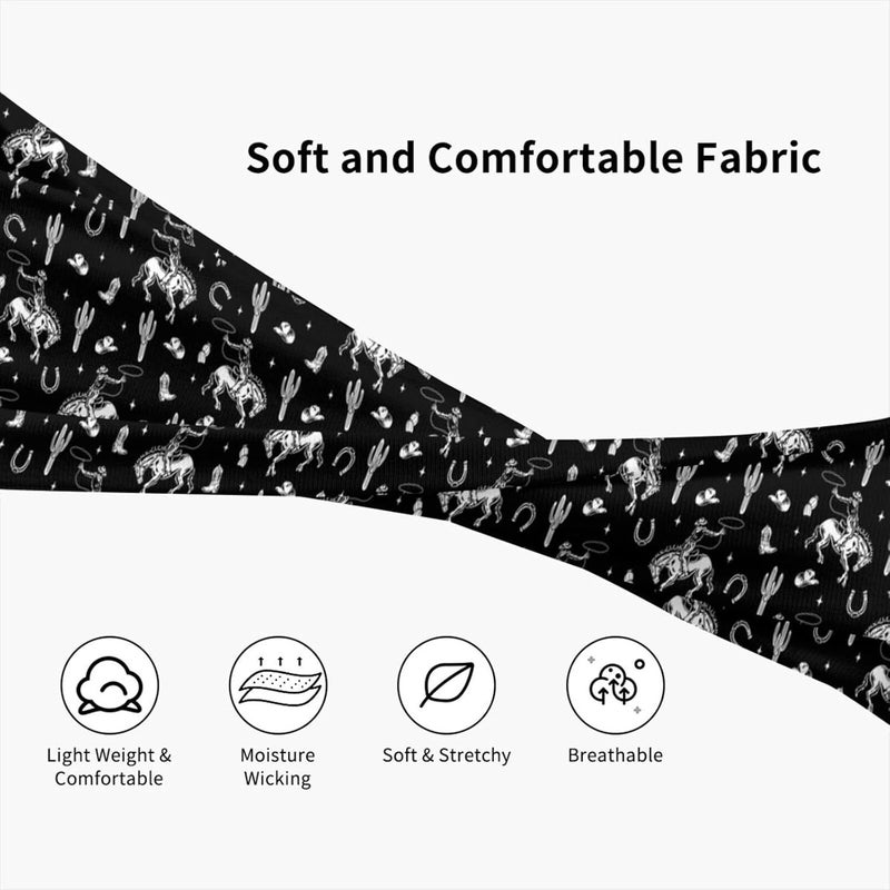 bassyil Sports Headband Moisture Wicking Sweatband for Men Women Running Cycling Yoga Fitness Workout - Image 5